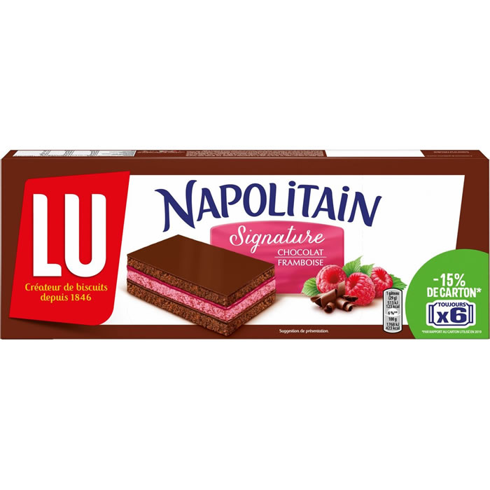 Gâteaux Napolitain Lu x 2 - Étui de 30 g sur