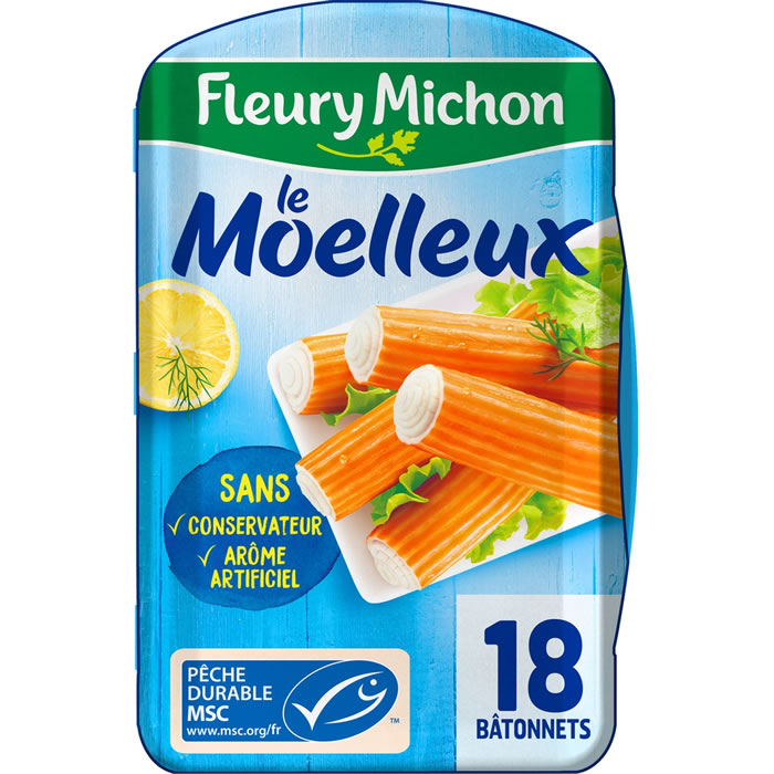FLEURY MICHON Le Moelleux Bâtonnets de surimi MSC