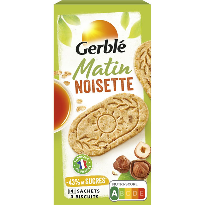 GERBLE Matin Biscuits à la noisette
