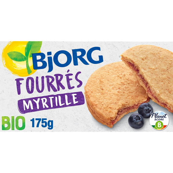 BJORG Biscuits fourrés aux myrtilles bio