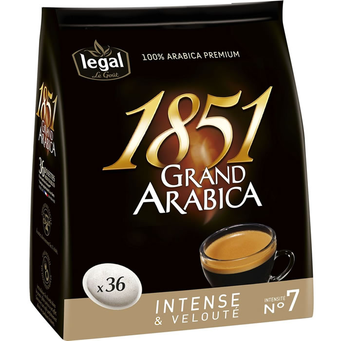 LEGAL 1851 Dosettes de café grand arabica N°7