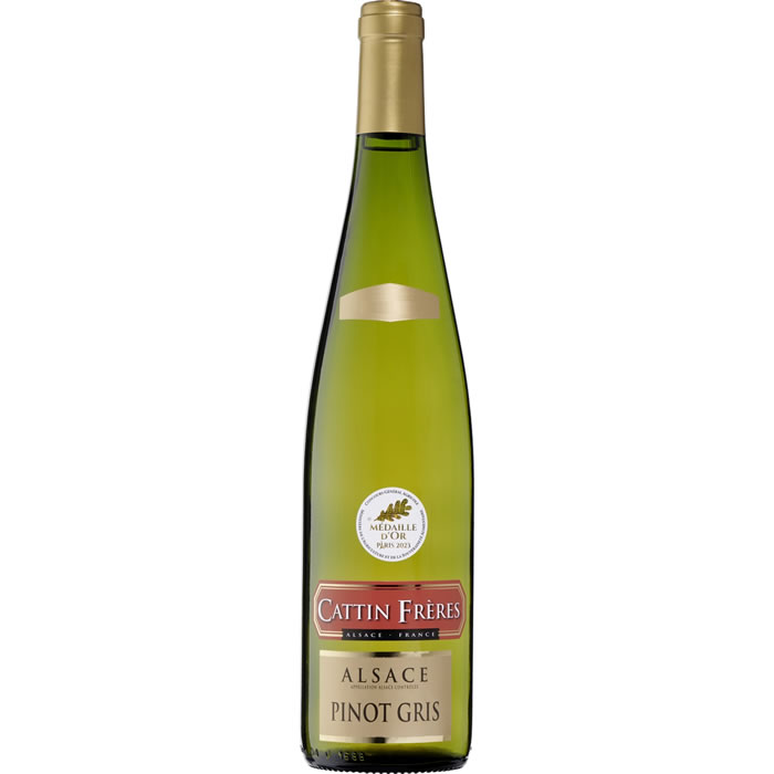 ALSACE - AOC Pinot Gris - Cattin frères Vin blanc HVE