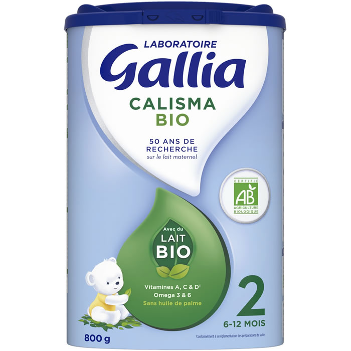 GALLIA Calisma Lait 2ème âge en poudre bio 6/12 mois
