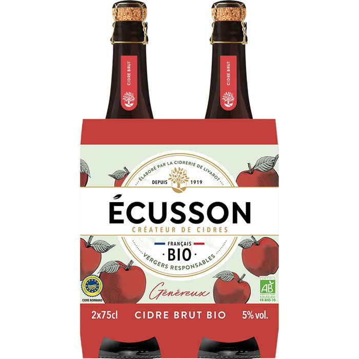 ECUSSON Cidre brut IGP bio