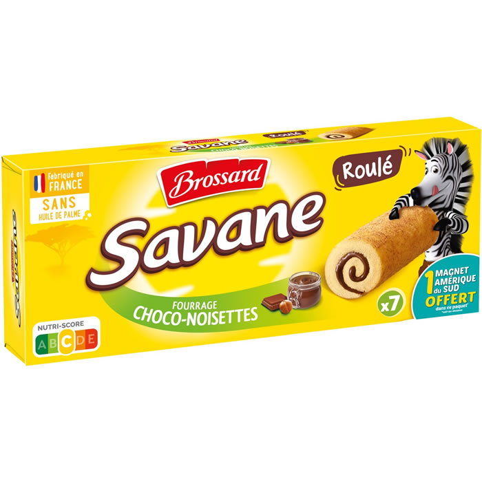 BROSSARD Savane Gâteaux roulés au chocolat et noisettes