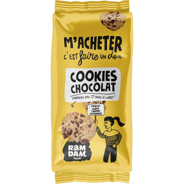 RAMDAM Cookies aux pépites de chocolat au lait