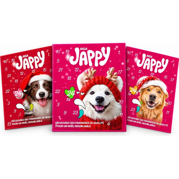 RIGA Jappy Calendrier de l'Avent friandises pour chien