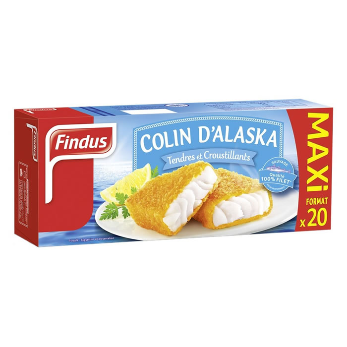 FINDUS 100% filet Filet de colin d'Alaska