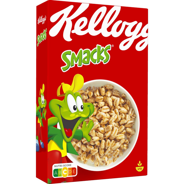 KELLOGG'S Smacks Céréales blé soufflé caramélisé