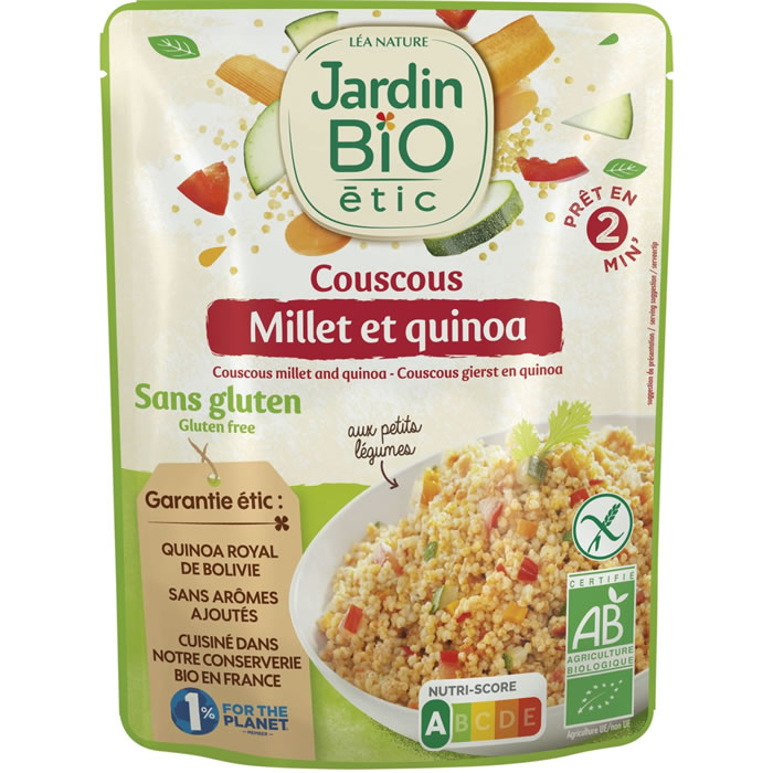 JARDIN BIO Étic Couscous de légumes millet et quinoa bio