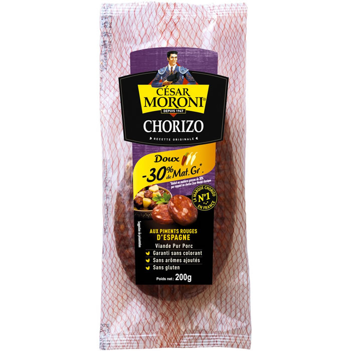 CESAR MORONI Chorizo doux -30% M.G