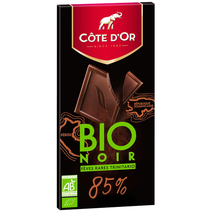 CÔTE D'OR Tablette de chocolat noir 85% bio