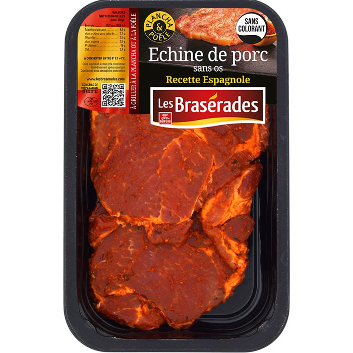 LES BRASERADES Recette Espagnol Echine de porc sans os