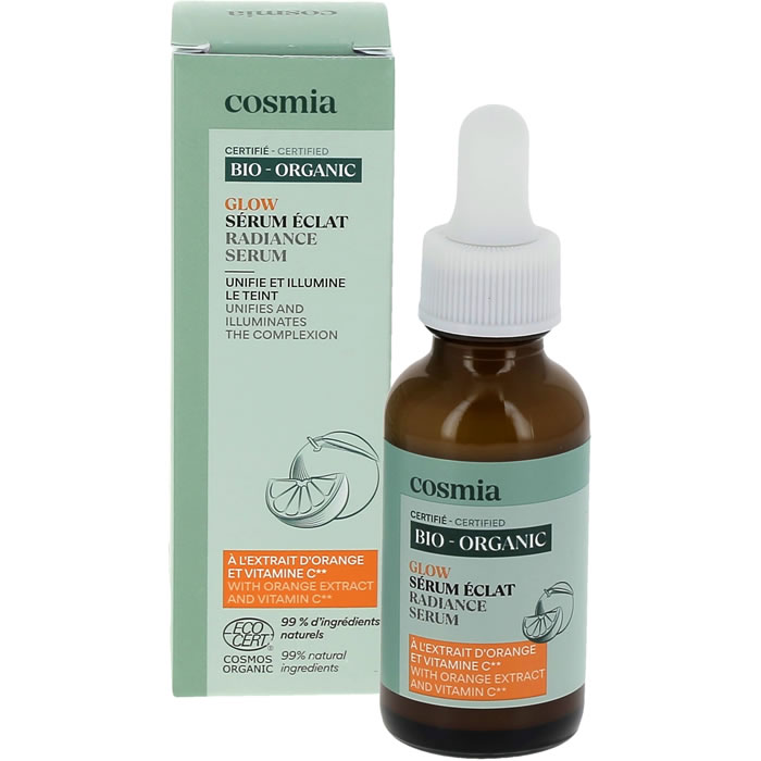 COSMIA Sérum visage à l'extrait d'orange et vitamine C bio