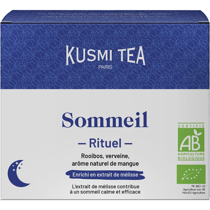 KUSMI TEA Rituel sommeil Infusion rooibos verveine et mangue bio