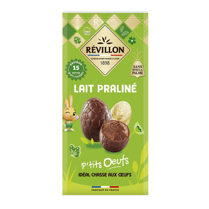 REVILLON Oeufs au chocolat au lait praliné