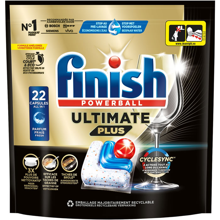 FINISH Powerball Ultimate Plus Tablettes lave-vaisselle tout en 1