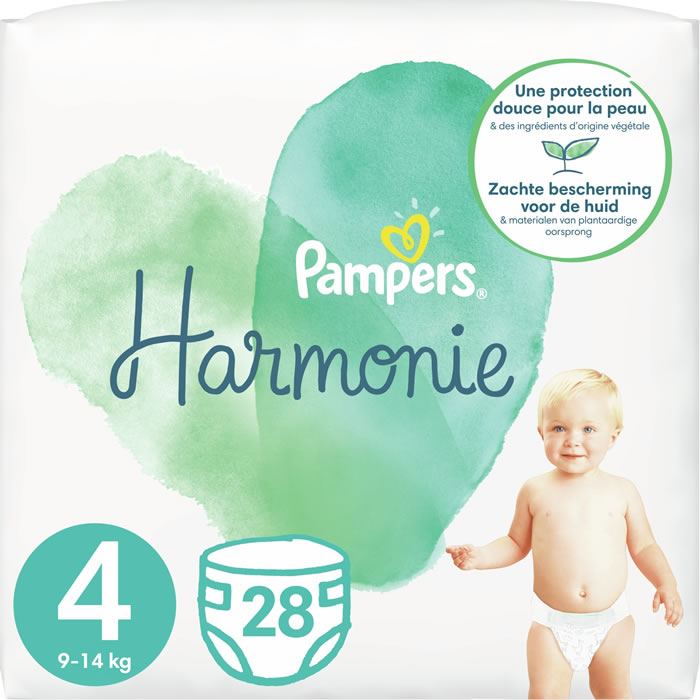 PAMPERS Harmonie Couches taille 4 (9-14 kg)