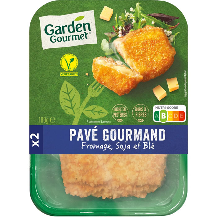 GARDEN GOURMET Pavé gourmand fromage, soja et blé