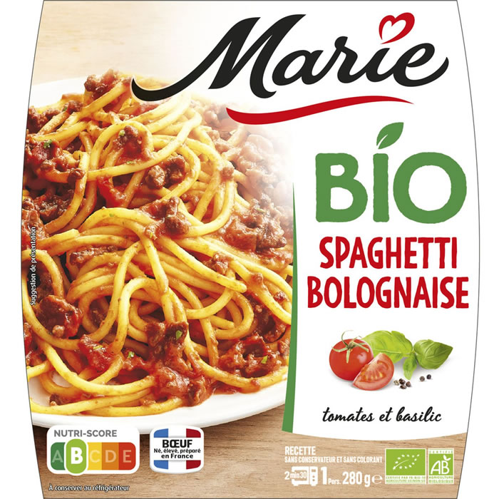 MARIE Spaghetti à la bolognaise bio