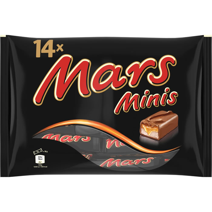 MARS Mini barres glacées au caramel