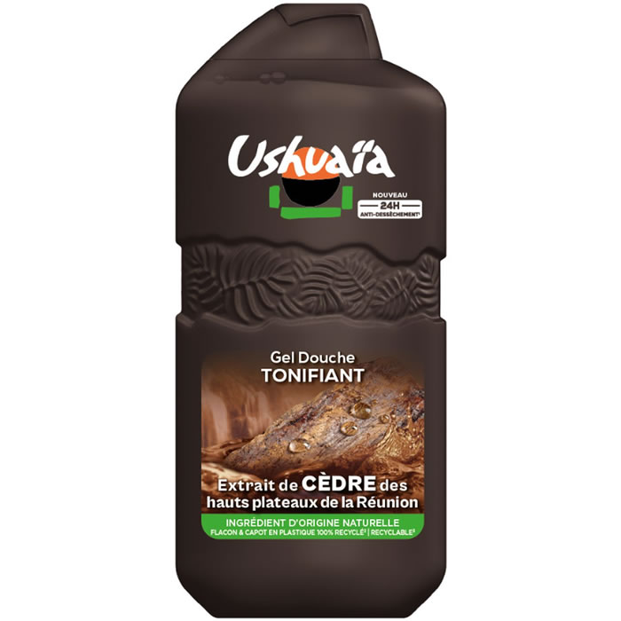 USHUAIA Tonifiant Gel douche au cèdre de la Réunion