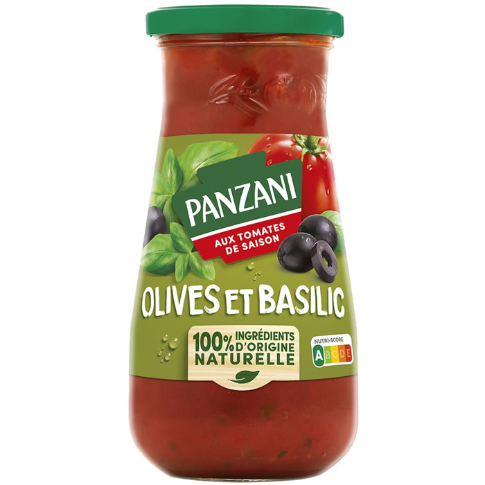 PANZANI Sauce Olives & Basilic aux Tomates Fraîches