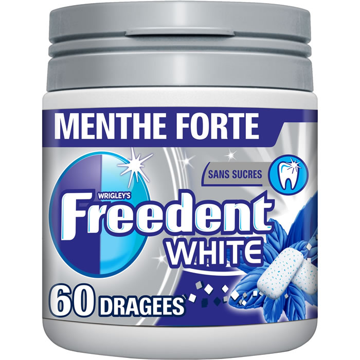 FREEDENT White Chewing-gum à la menthe forte
