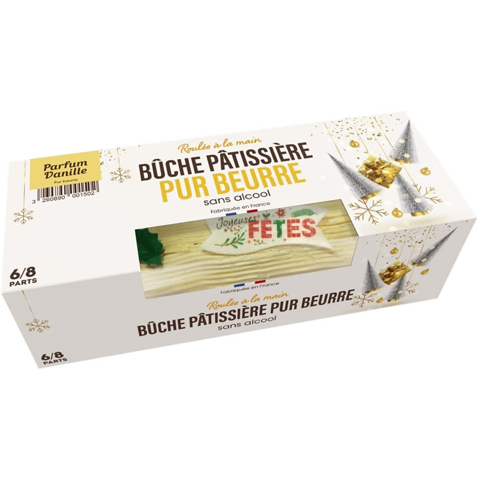 PÂTISSERIE Bûche pâtissière pur beurre à la vanille