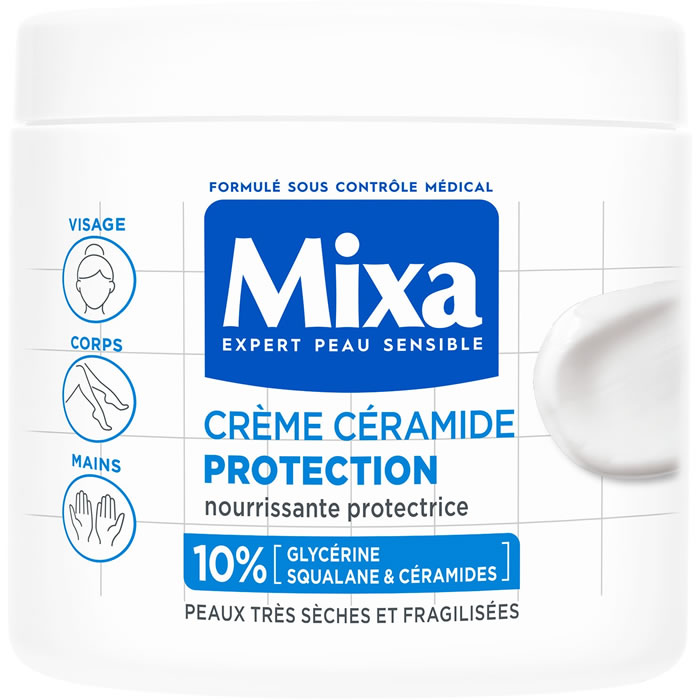 MIXA Expert Crème céramide protectrice corps, visage et mains
