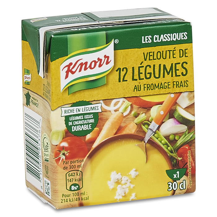 KNORR Soupe velouté de 12 légumes et fromage frais