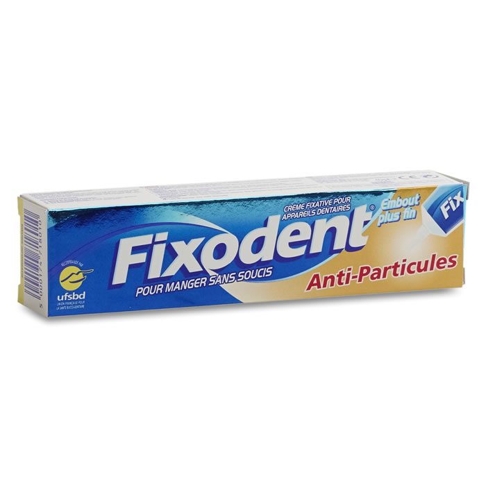 FIXODENT Plus Crème adhésive anti-particules prothèses dentaires