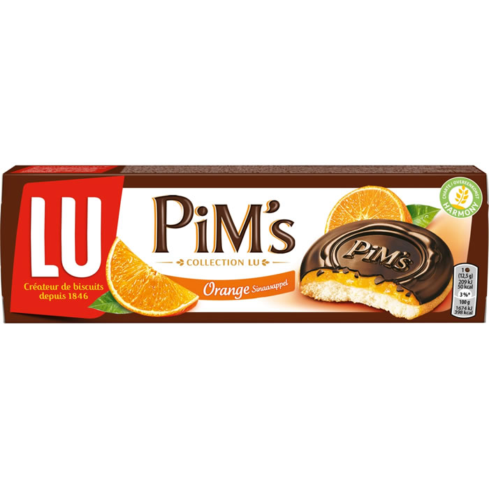 PIM'S Biscuits génoises de chocolat noir à l'orange