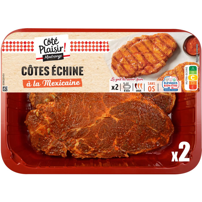 MADRANGE Côtes de porc échine à la mexicaine
