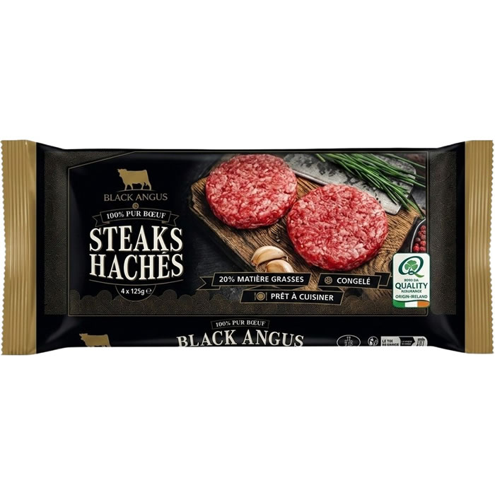 BLACK ANGUS Steak haché pur boeuf 20% M.G