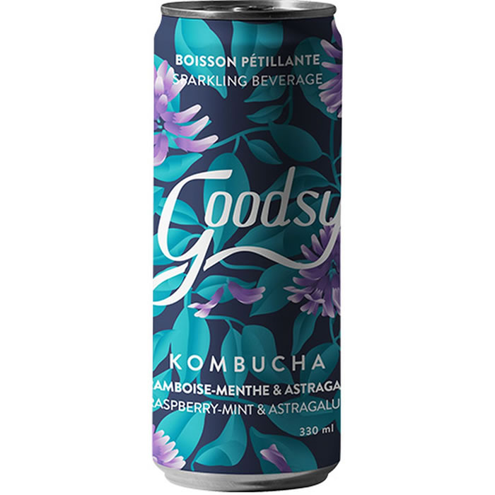 GOODSY Kombucha framboise, menthe et astragale