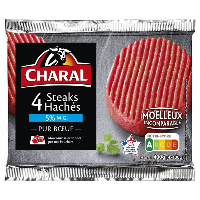 CHARAL Steaks hachés 5% M.G