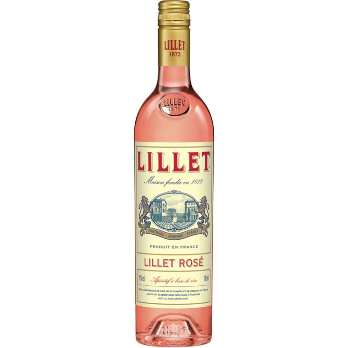 LILLET Apéritif à base de vin rosé 17°