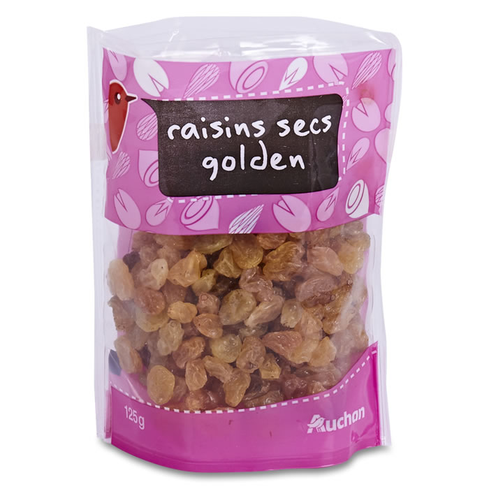 AUCHAN Raisins secs Golden