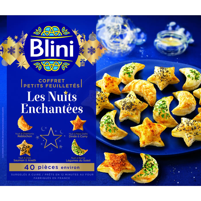 BLINI Les Nuits Enchantées Assortiment de bouchées apéritives feuilletées