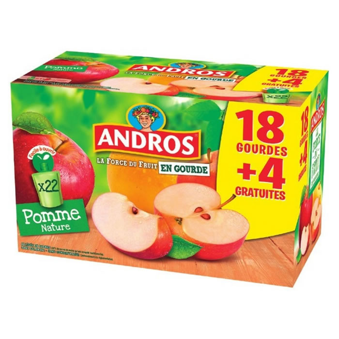 ANDROS Dessert pomme allégé en sucres