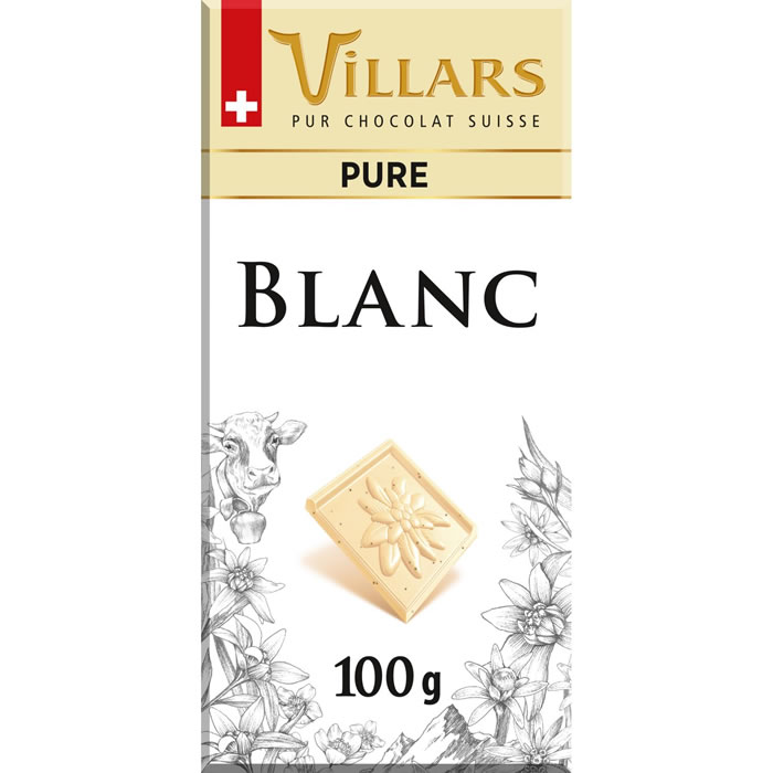 VILLARS Pure Tablette de chocolat blanc