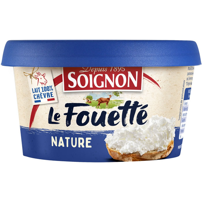 SOIGNON Fromage frais fouetté au lait de chèvre pasteurisé