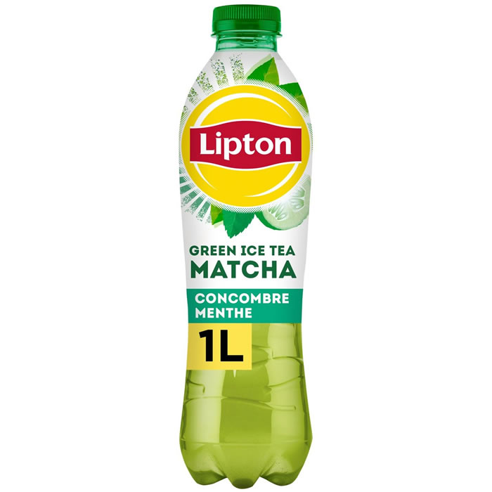 LIPTON Tea Matcha Thé glacé aromatisé concombre, menthe