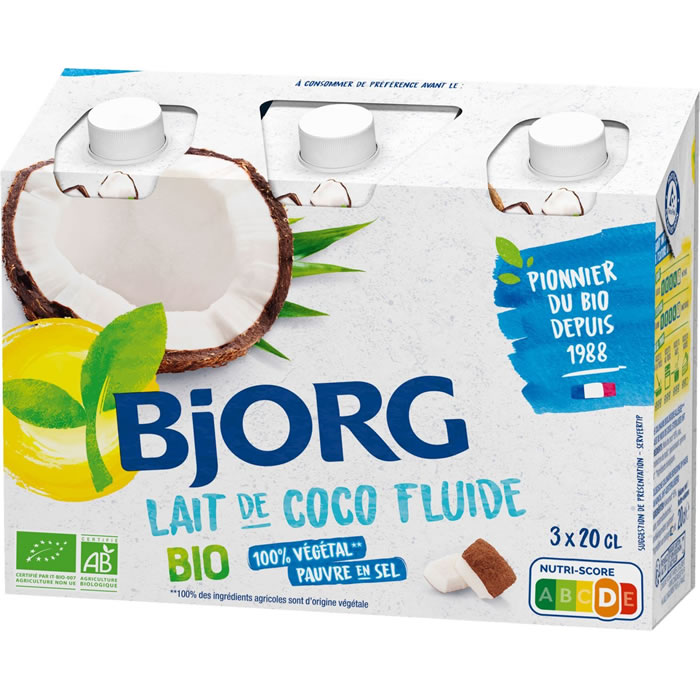 BJORG Lait de coco fluide bio