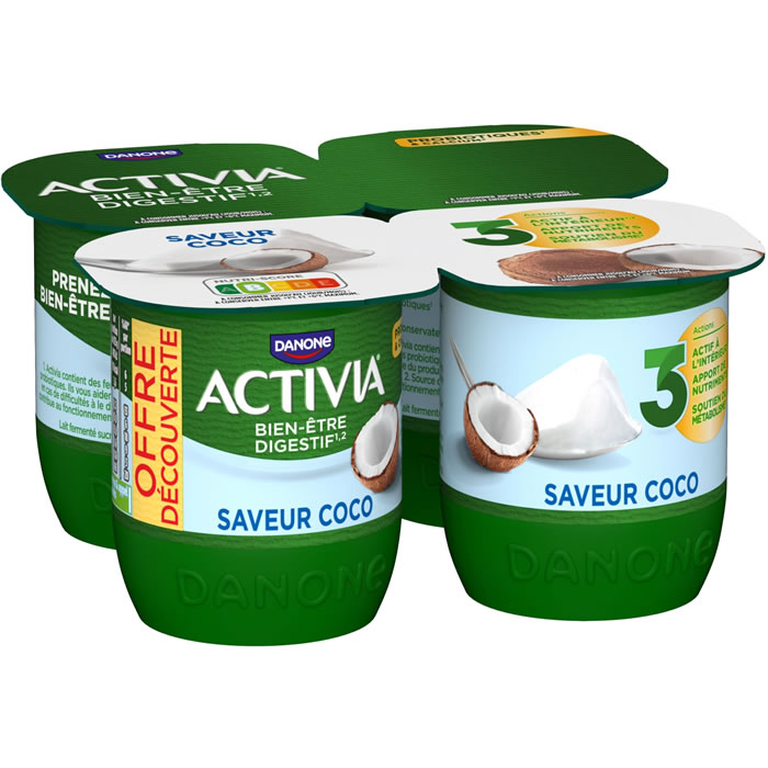 ACTIVIA Yaourts bifidus à la coco