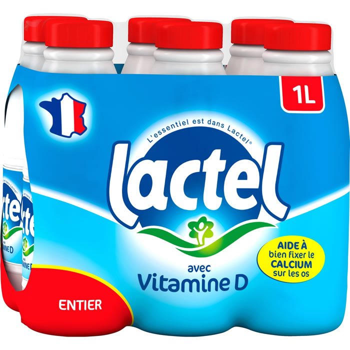 LACTEL Vitamine D Lait entier UHT