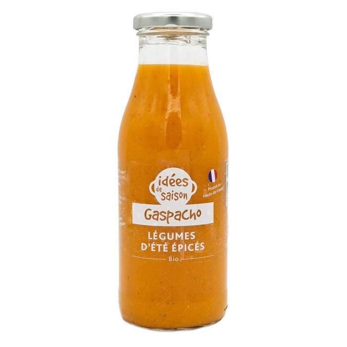 IDEES DE SAISON Gazpacho de tomate, carotte et courgette bio
