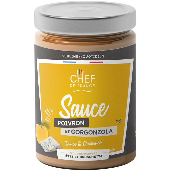 CHEF DE FRANCE Sauce poivron et gorgonzola