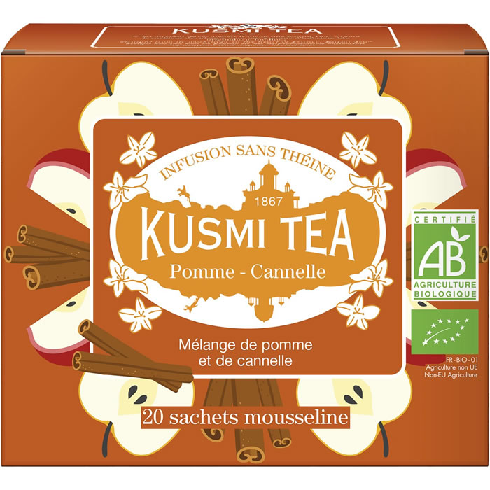 KUSMI TEA Infusion pomme et cannelle bio